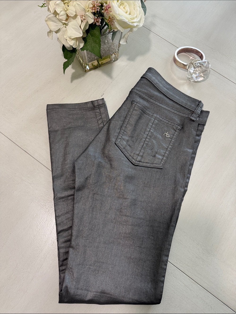 rag & bone Charcoal Skinny Jeans